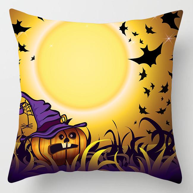 Nový Halloweenský povlak na polštář s dýní Domácí dekorace Povlak na polštář