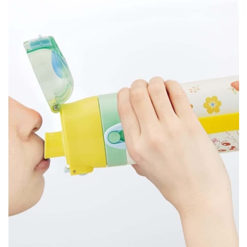 Skater Shimajiro 23 Stainless Steel Water Bottle, 470ml, for Children, Sports Bottle, SDC4-A