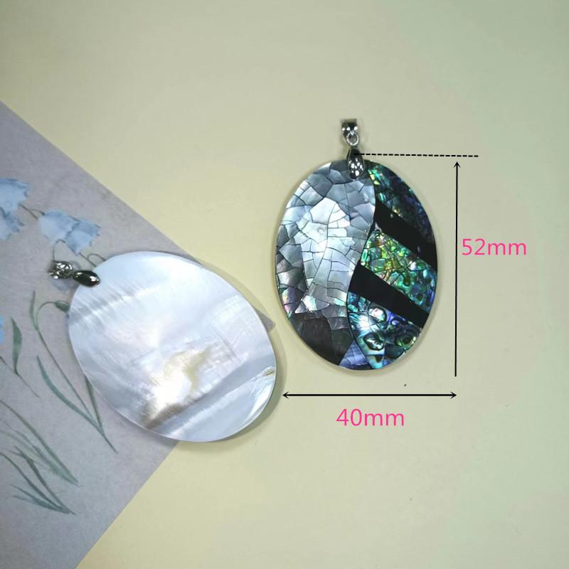 Geometric Shell Pendant Necklace For Jewelry Making Artisans