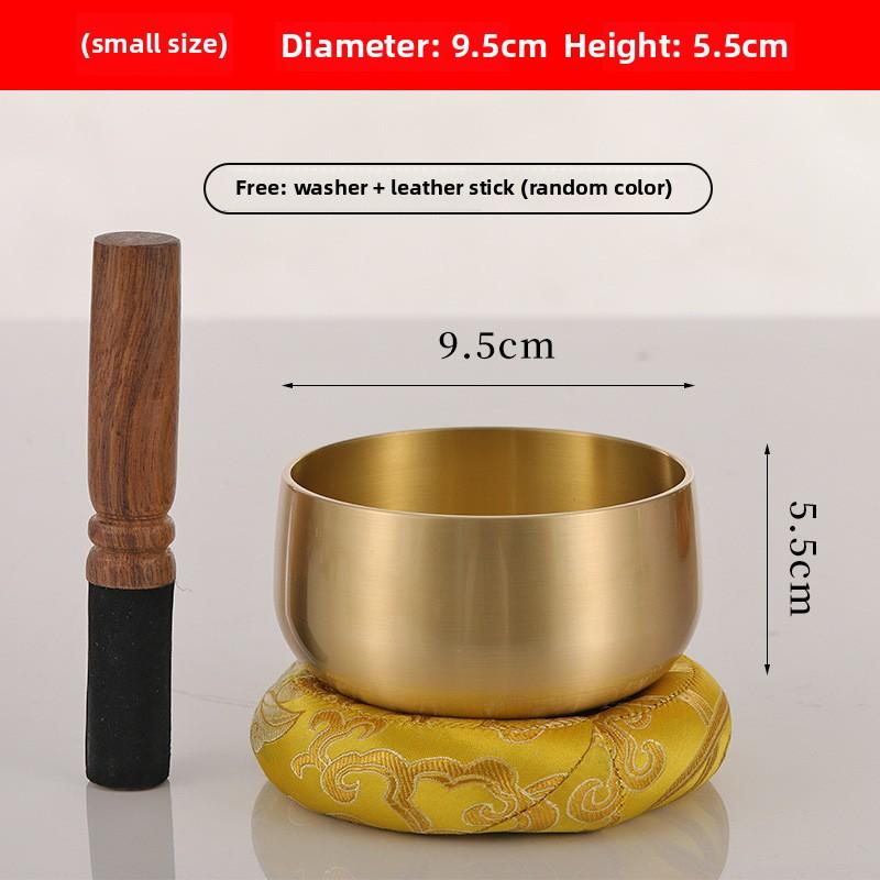 Handmade Tibetan Singing Bowl Meditation Yoga Instrument Copper Chime for Home Relaxation