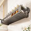 Bathroom Suction Cup Storage Basket - No-Drill Wall-Mounted Organizer
