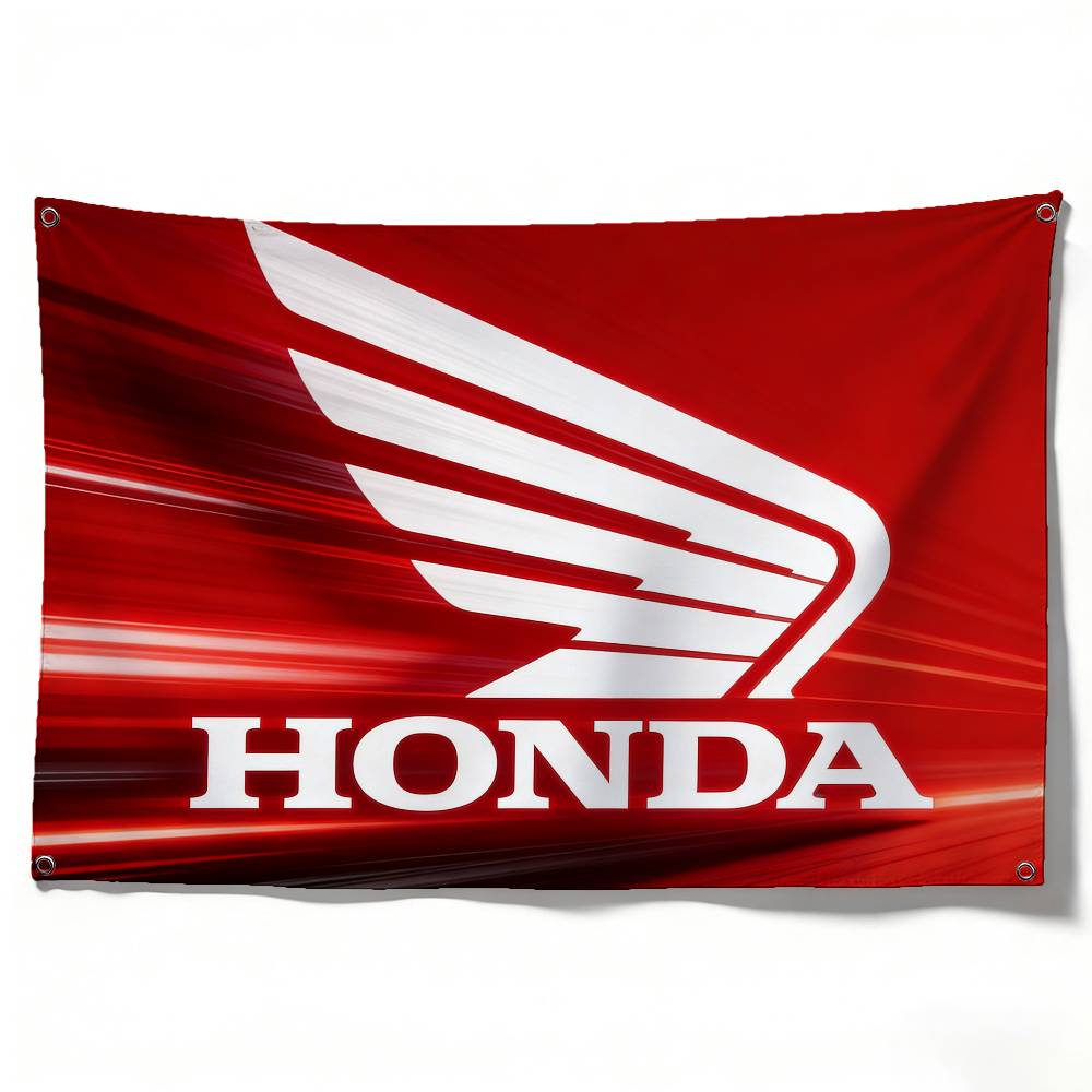 

Motorcycle For HONDA Flag 120g Brushed Polyester Sublimation Printing Durable Hanging Flag For Home Decor Event Graduation Gift (as the picture,50x70cm)