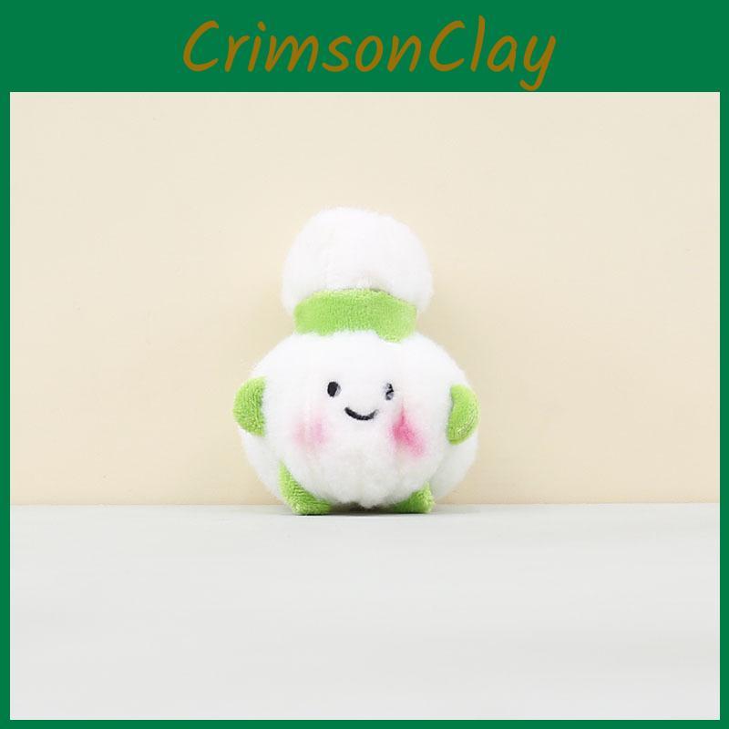 Cute Plush Garlic Keychain Plushie Toy With Pp Cotton Filling For Bag Decor