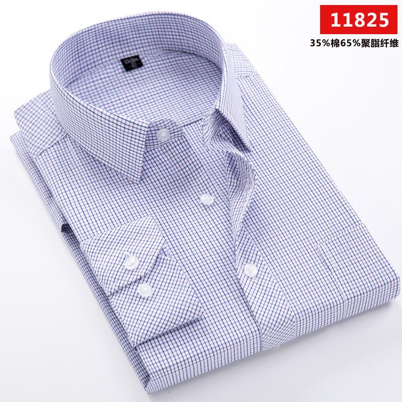 Men's Shirt Middle-aged Long-sleeved Shirt for The Elderly Dad Set Loose Old Clothing Grandpa Shirt