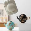 1 Pot 2 Cups Travelling Tea Set Ceramic Hand-painted Outdoor Quick Tea Cup Kung Fu Tea Set with Storage Bag