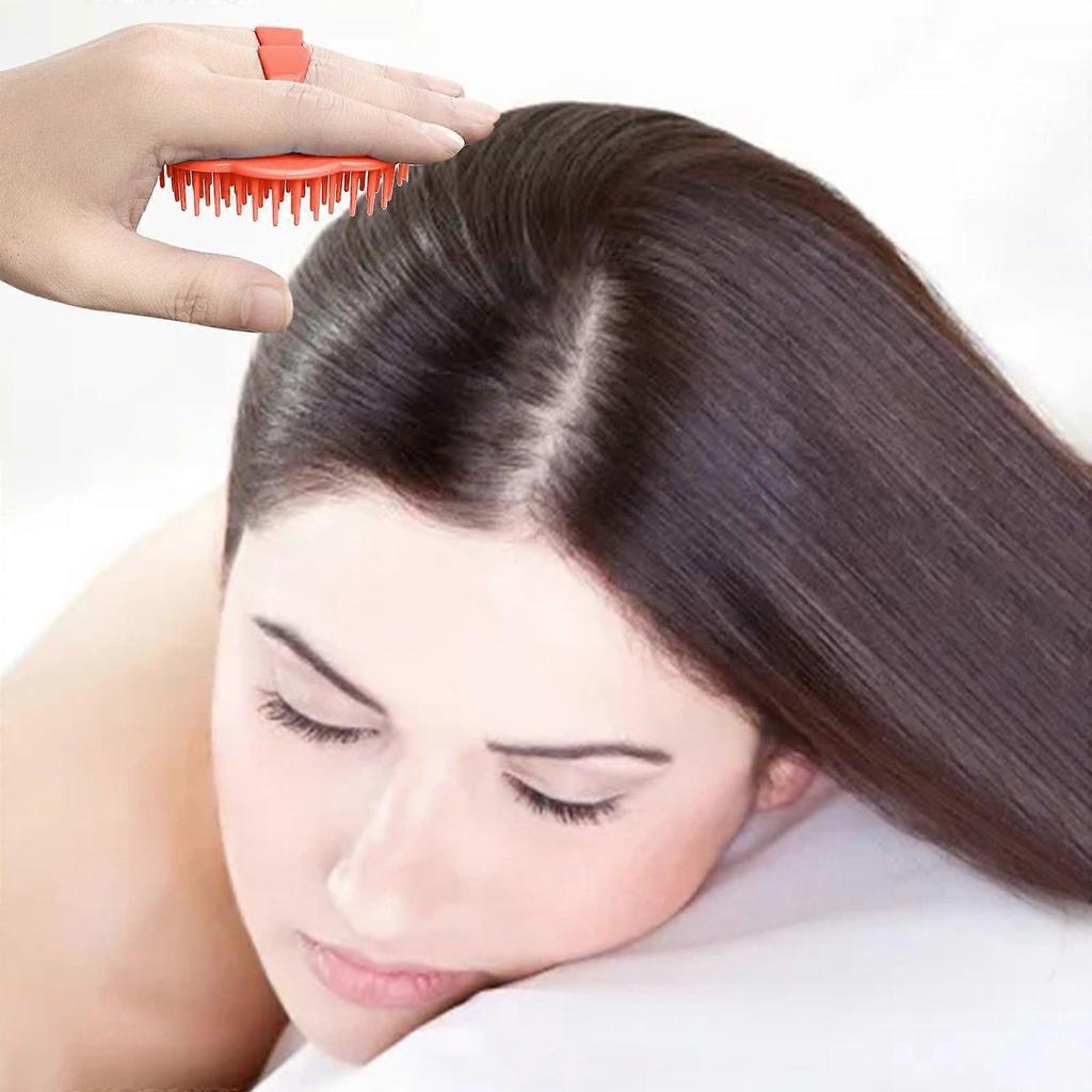 7Pcs Hair Scalp Exfoliator Brush Dandruff Cleaning Brush Flexible Scalp Massager Brush Shower Scalp Shampoo Brush