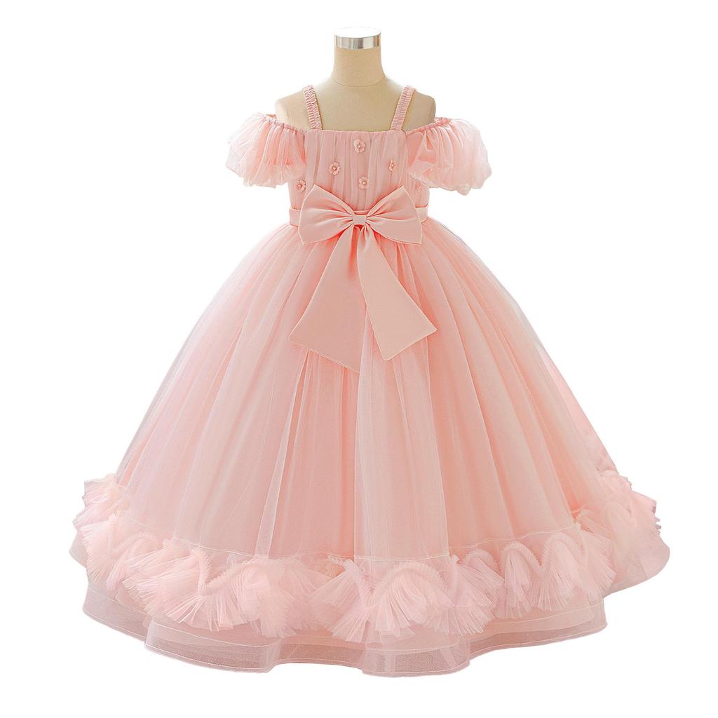 Nové formální princeznovské nadýchané šaty pro dívky – Ideální pro družičky, hostitelky a klavírní vystoupení.