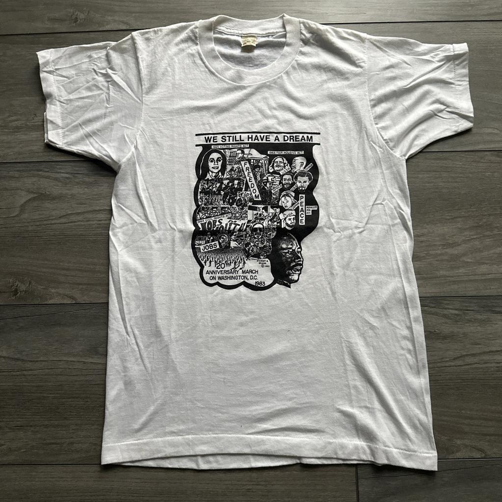 Vintage T-Shirt Marsch auf Washington DC 20. Jahrestag MLK Have A Dream Groß