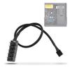 5-Port PWM Fan Hub Braided Cable PC Fan Hub High Speed Cooling Fan Splitter  Desktop Computer
