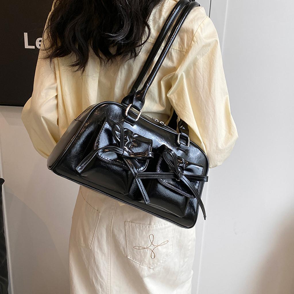 Ladies Elegant PU Shoulder Bag Fine Workmanship and Temperamental Handbag Exquisite Gift for Ladies Birthday