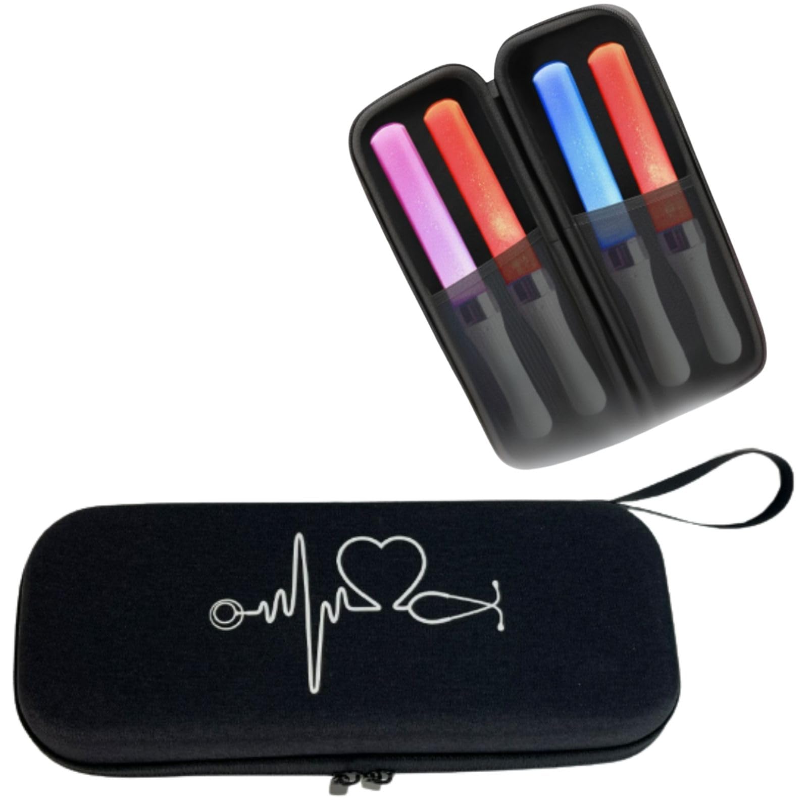 All Trust Penlight Chemical Concert Penlight Storage for Fan Activities Case, Penlight, Light, Light, Pouch, (Black) чёрный