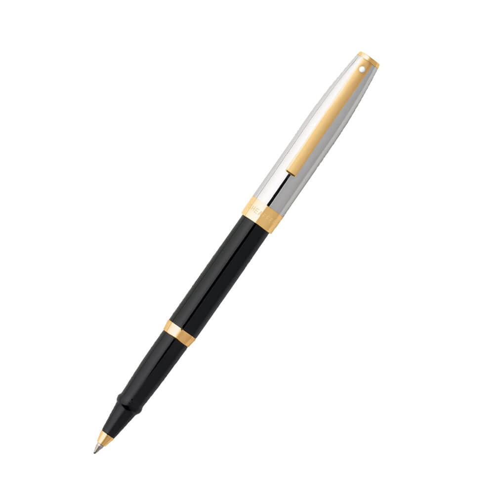 Sheaffer Sagaris Black/Chrome/Gold Trim Pen (Rollerball)