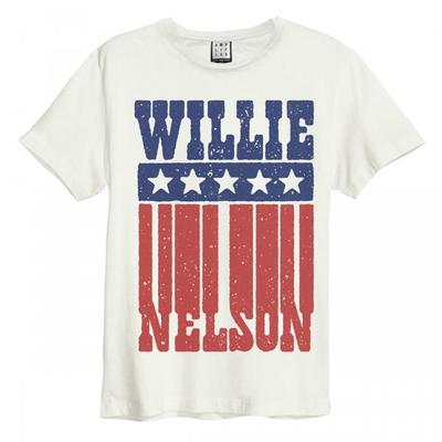 Amplified Unisex-Erwachsene Flag Willie Nelson T-Shirt