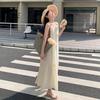 French Gentle Wind Suspender Dress for Women's Summer New High-end Loose and Thin Age-reducing Long Dress for Women