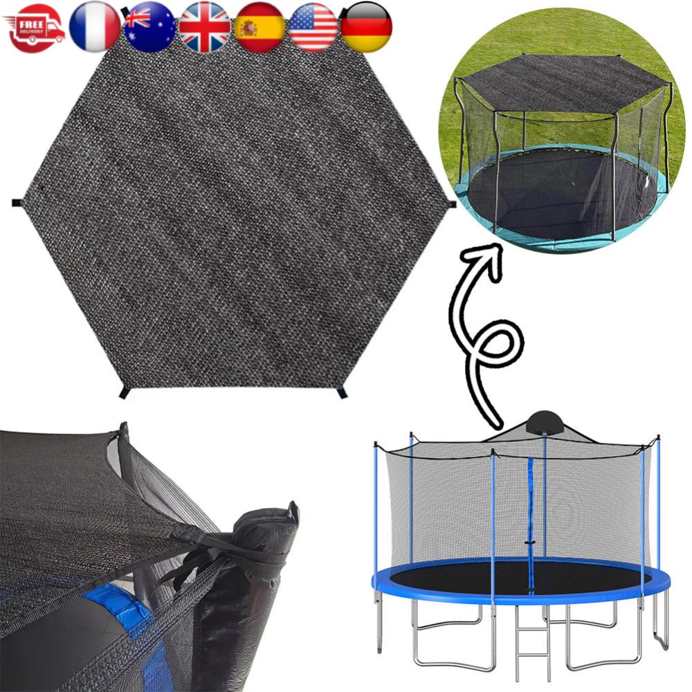 

6/8/10ft Trampoline Cover Sun-Protection Trampolines Canopy Trampolines Sunshade Accessories for Outdoor Backyard Playground 6ft
