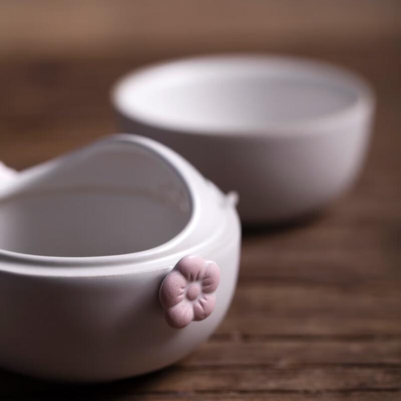 Wanqiantang Plum Blossom Portable Quick Tea Set - One Pot, One Cup