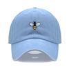 Washed Cotton Honeybee Embroidery Baseball Caps For Men Women Dad Hat Adjustable Snapback Cap  Dropshipping