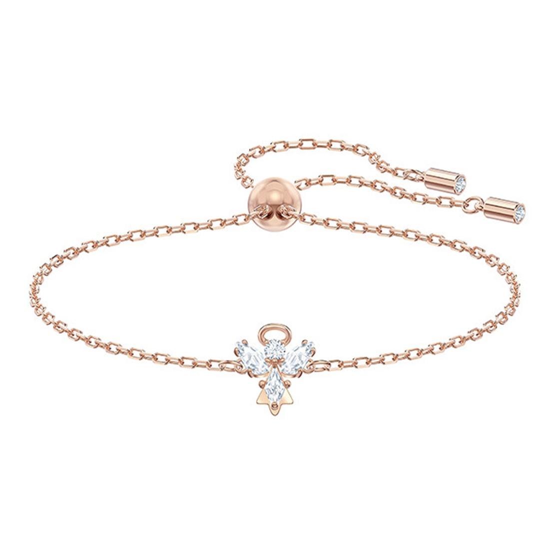 Swarovski Magic Angel Elegant Dreamy Exquisite Bracelet Women bracelet Rose-Gold 5498974 Box (Random Color)