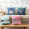 JJeff The Land SShark Pillow Case Cushion Cover Throw Pillow Case For Car Sofa