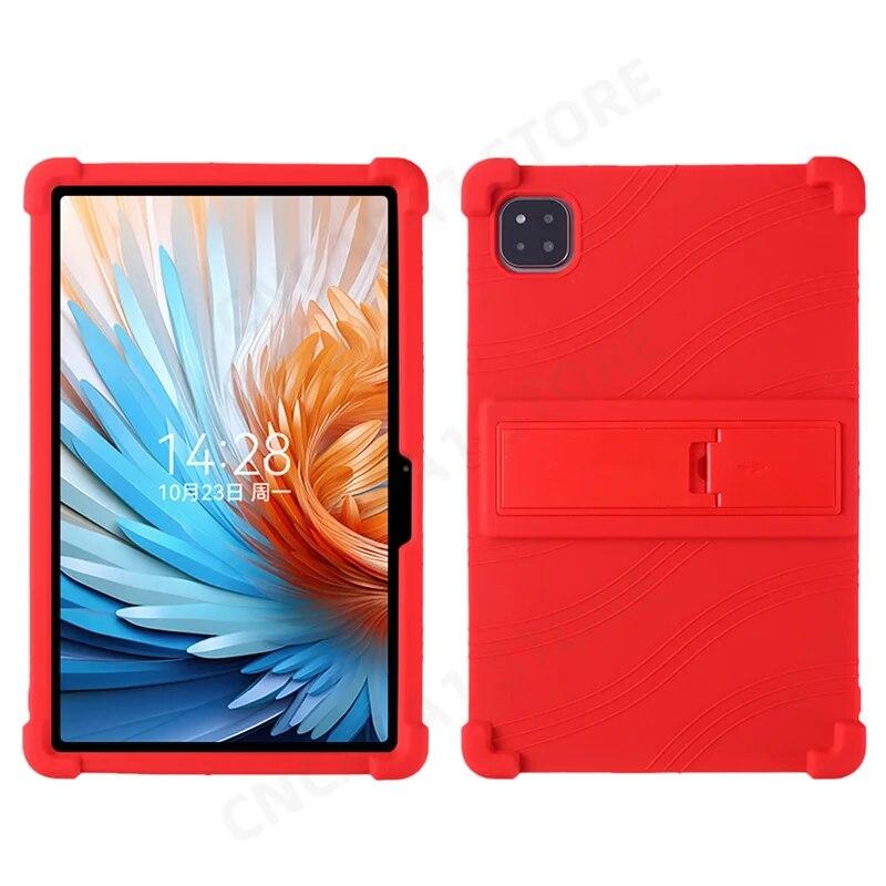 

4 утолщенных уголка силиконовый чехол с подставкой для Alldocube iPlay 60 Pro чехол 10.95 планшетный ПК мягкий противоударный защитный чехол Funda iPlay60 10.95 in красный