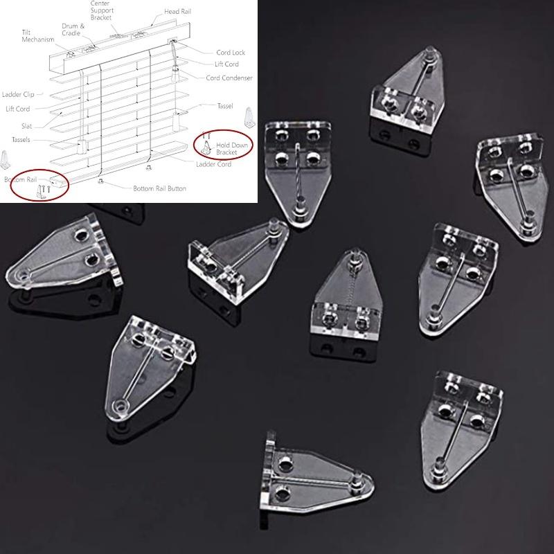 Modern And Simple 1 Inch Curtain Accessories 4-pack Blinds Positioning Hooks