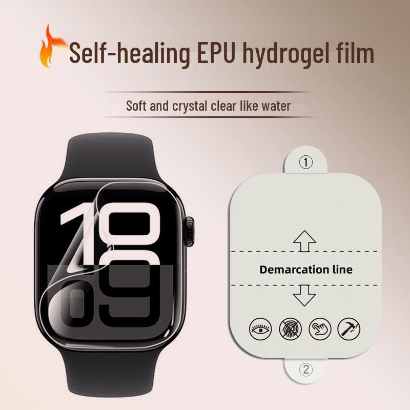 Apple Watch iWatch S10 Hydrogel Fullskjermbeskyttelsesfilm - Kompatibel med 49, 45, 44, 41, 40, 38 mm