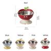 High-Legged Cat Feeding Bowl Anti-Slip No Spill Stainless Steel Dog Bowl Removable Large-Capacity Raised Bowl