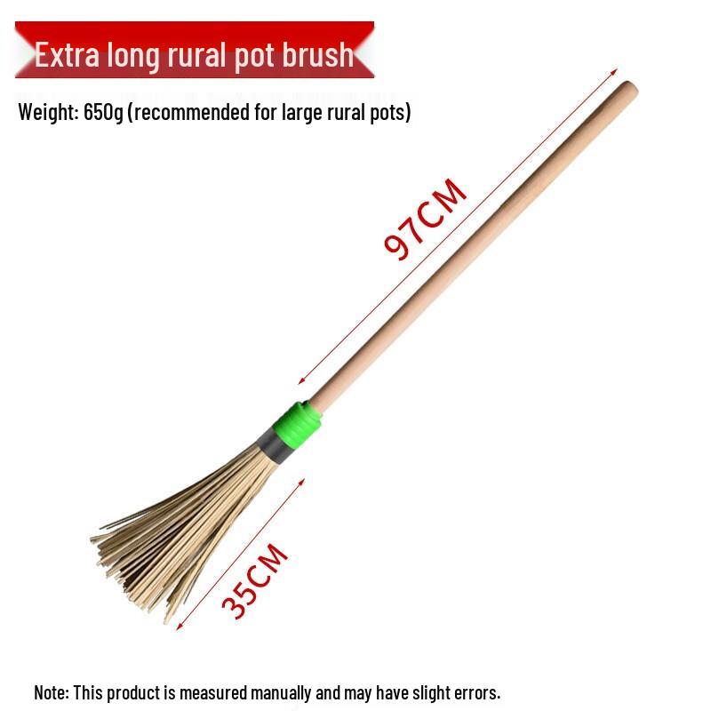 Long Handle Bamboo Pot Cleaning Brush