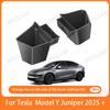 Trunk Organizer For New Tesla Model Y Juniper Launch Refresh 2025 Rear Trunk Storage Bins Side Box Organiser TPE Accessories