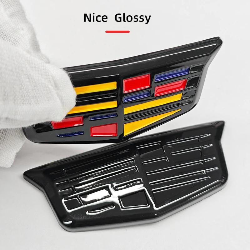 1 Stück ABS Auto Logo Lenkrad Dekoration Abzeichen Aufkleber Emblem Zubehör für Cadillac CT4 CT5 CT6 XT4 XT5 XT6 XTS ATS