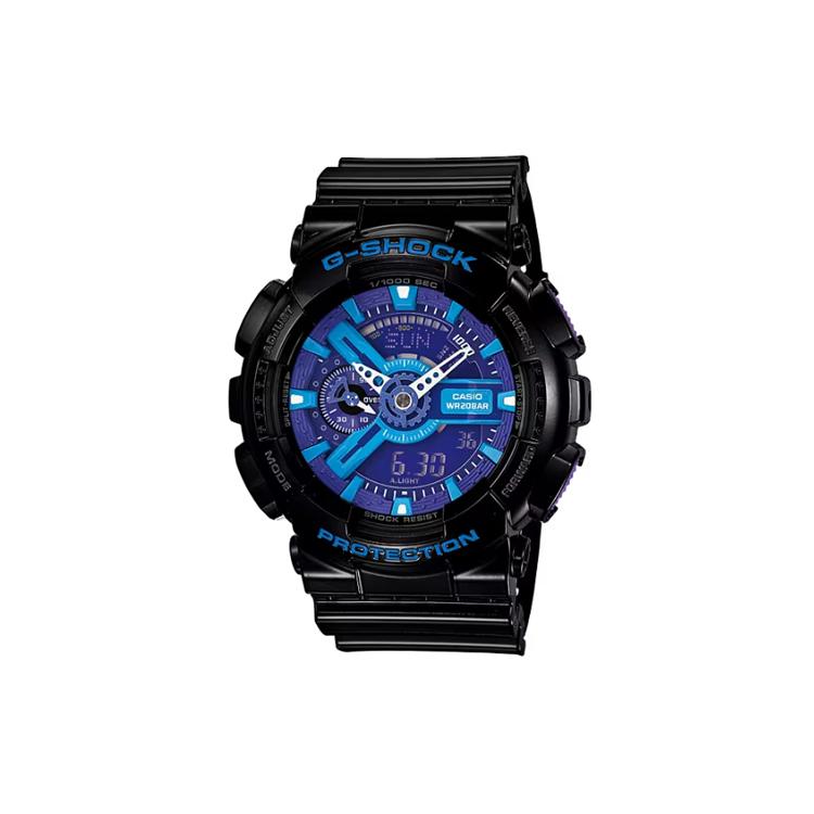 CASIO Men Liquid Crystal/Analog Dual Display Series Blue Watch GA-110HC-1AJF GA-110HC-1AJF Blue Dial