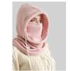 Unisex Winter Flannel Hood - Windproof Mask with Drawstring, Motorcycle Riding Headgea Warm Cap Cold Weather
