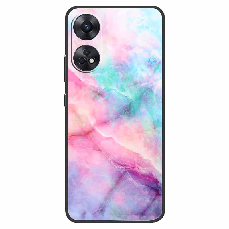 Case For Oppo Reno 8T Cover Black Silicone Soft Phone Back Cases for Oppo Reno8 T 4G Fundas Reno8T CPH2481 6.43" Lovely Fundas