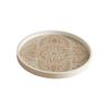 Vintage Round Wooden Serving Tray Large Capacity Decorative Fruit Storage Tray Space Saving Candle Holder Home Decor