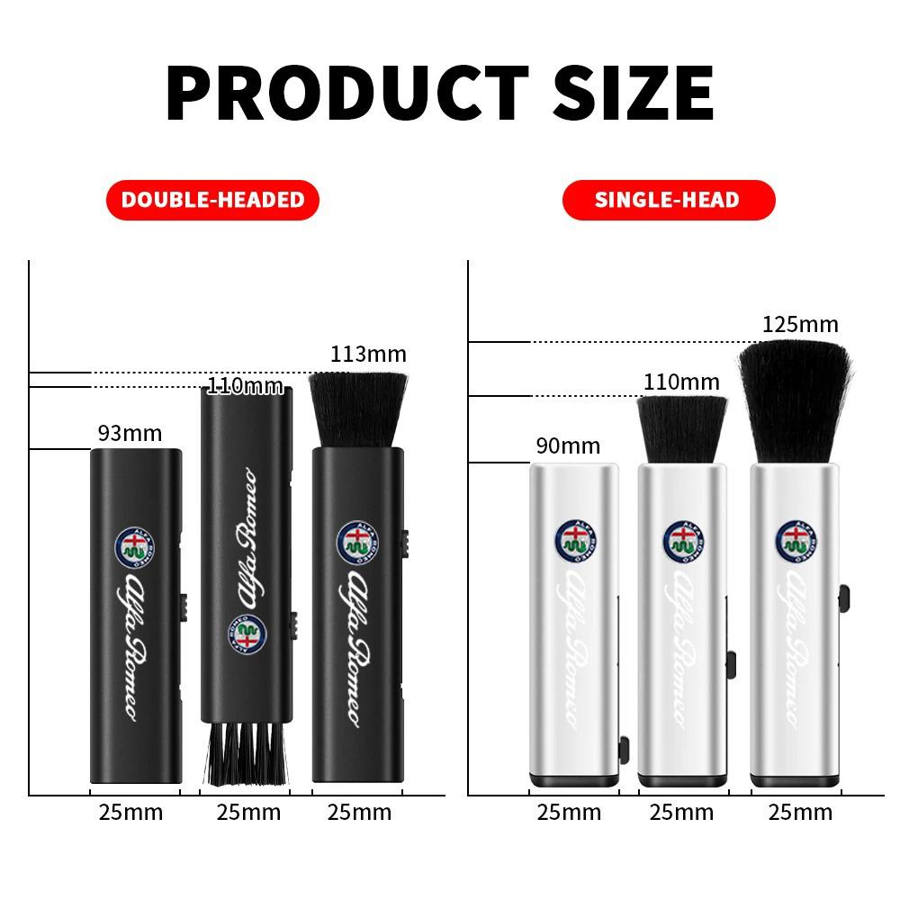 BQVLT1 Car Interior Cleaning Car Vent Cleaning Air Conditioner Soft Brush For Alfa Romeo Sportiva Giulia Giulietta 159 156 MITO