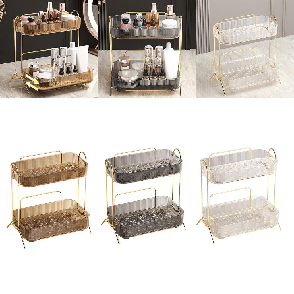 Cosmetics Organizer Rack Cups and Mugs Drain Buffet Serving Tray Multifunction Jewelry