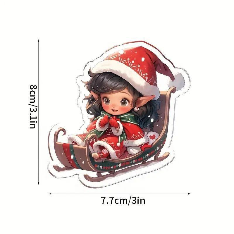 

Unique Acrylic Cartoon Style Rearview Mirror Christmas Accessories For Car Charm 4