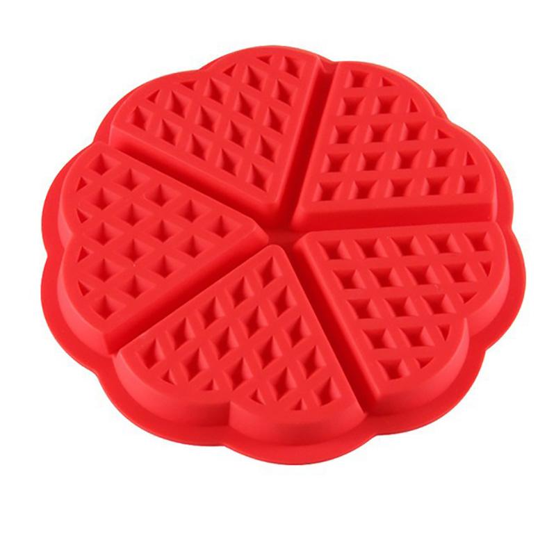 Baking Mold High Temperature Heart Shape Silicone Cake Kitchen Bakeware Five Love