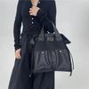 Y2K Mesh Spice Girl Handbag Large Capacity Multi-Pocket Retro Multi-Function Messenger Backpack