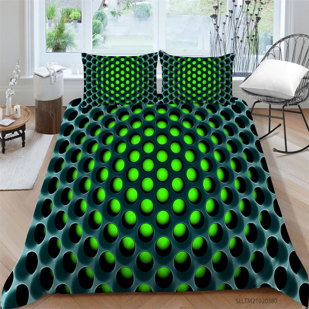3D-Druck Bettbezug Scripes Heimtextilien mit Kissenbezug Queen-Size-Bettwäsche Kinder Luxus-Bettwäschebezug