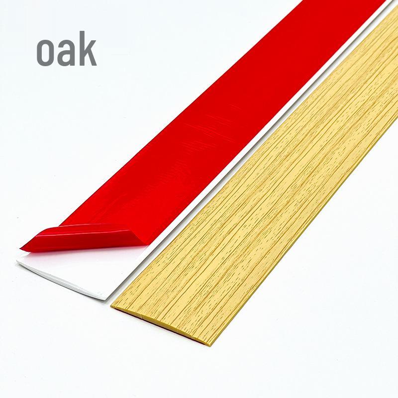 Self-Adhesive Wood Floor Trim Strip - Glue-Free Edge Divider for Doorway and Threshold Decoration