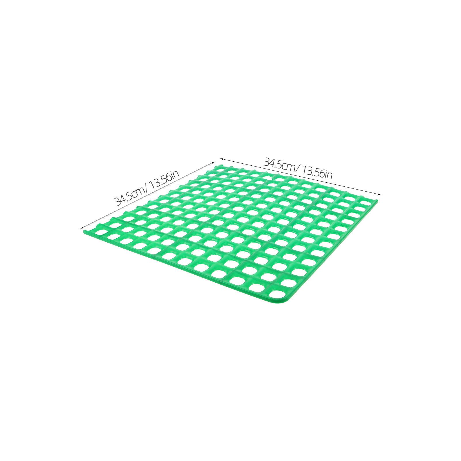 

Cage Mat for Rabbits Round Hole Waterproof Small Pet Cage Plates Non Slip Bunny Hutch Liner Floor Mats for Guinea Pig Ferret зелений
