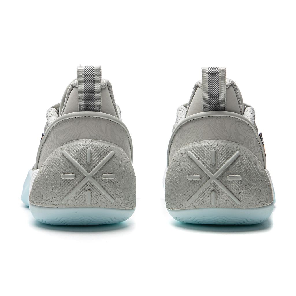 New LiNing All City 12 Encore Anti-Slip And Wear-Resistant Rebound Low-Top Basketball Shoes Men's Gray ABAU051-2