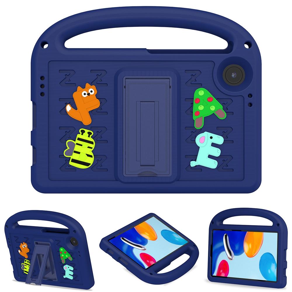 Samsung Galaxy Tab A9 A9+ Plus 2023 SM-X110 SM-X115 SM-X210 SM-X215 Etui Barnesikkert Tegneseriebokstav Bærbart EVA-Skum Støtsikkert Stativ Nettbrettdeksel