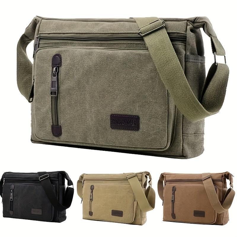 Vintage Crossbody Bag with Adjustable Strap Casual Outdoor Style, Easy Care, Suitable for Hiking and Daily Carrying