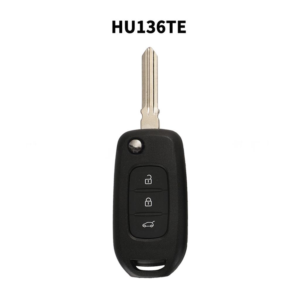 1Pc 3-Button For Renault Remote Folding Key Case,Key Case Replacement Shell,For Renault Sandero Dacia Logan Lodgy Dokker Duster