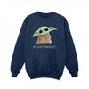 Girls The Mandalorian Grogu Snacks Meme Sweatshirt