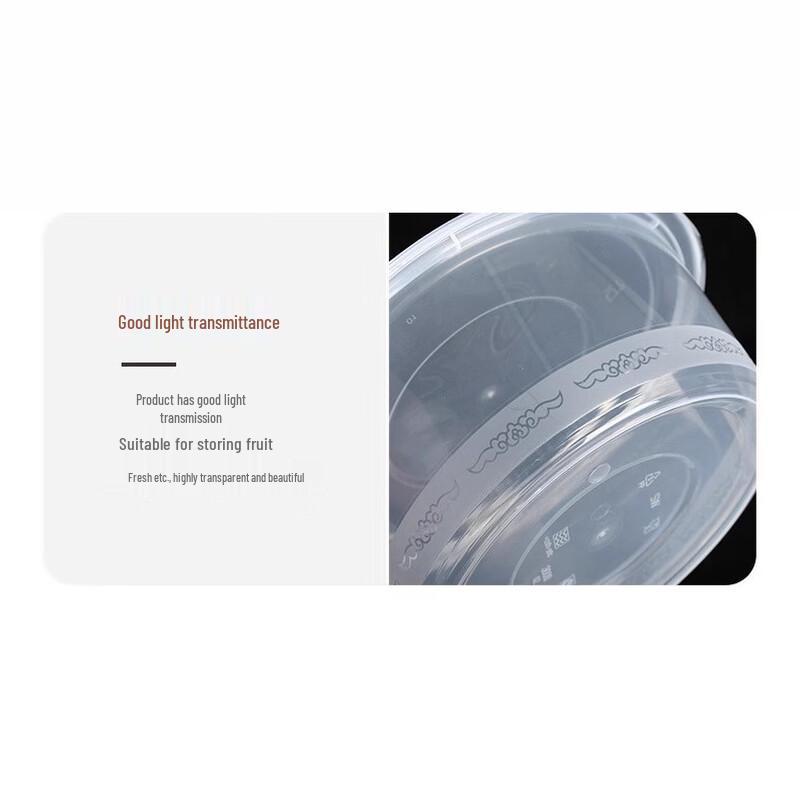 Disposable Leak-Proof Round Meal Containers