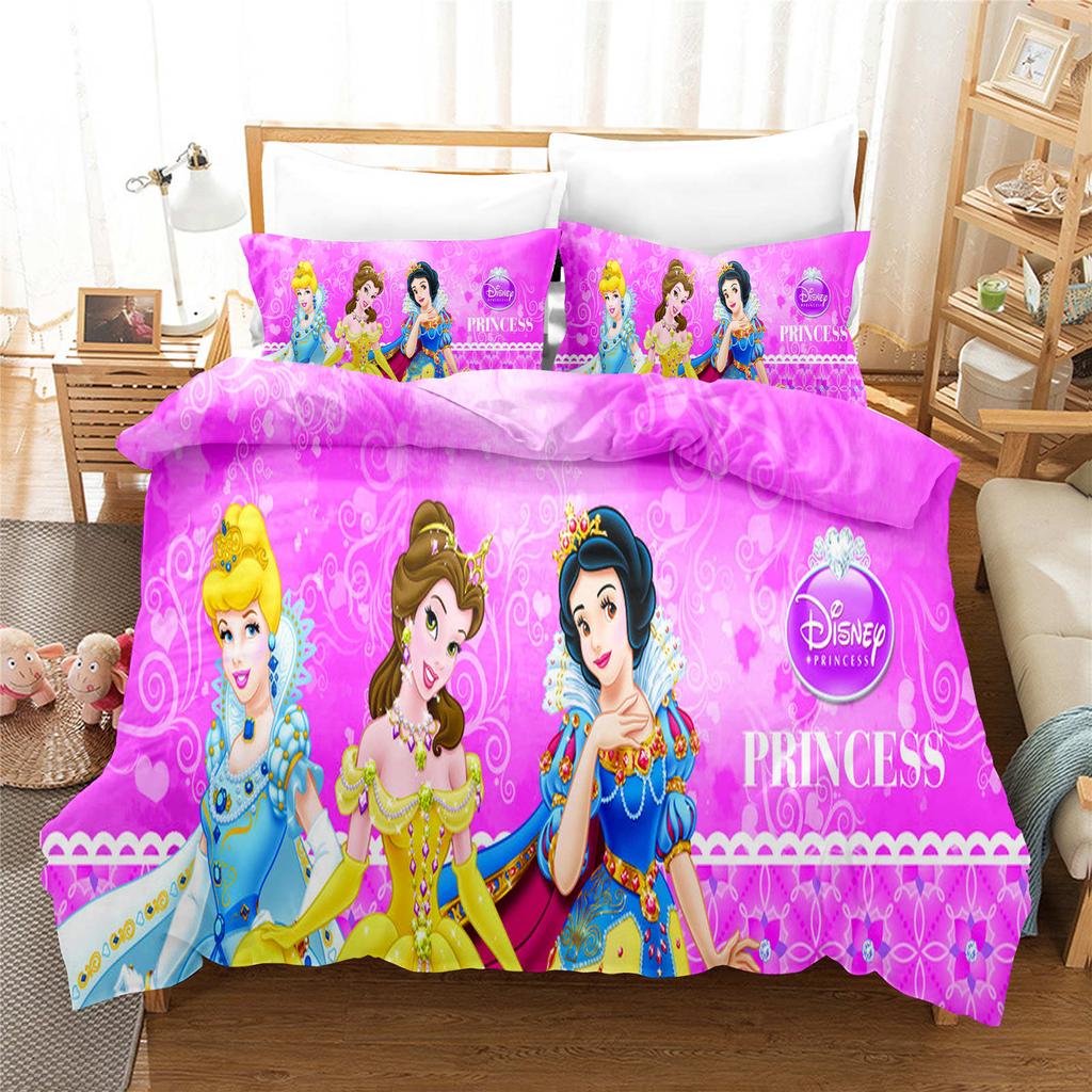 Comforter Bedding Comforter Sets Double King Size 3D Children'S Bedding Set 3-Piece 1 Princess