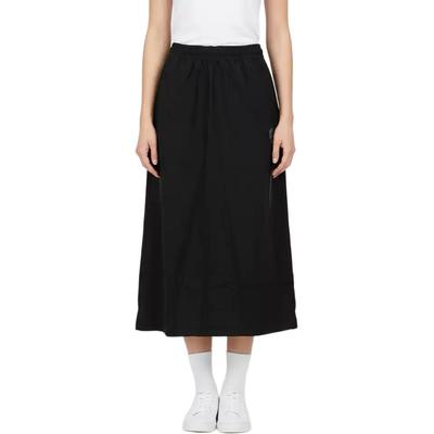 W WV DN Skirt Solid Color Mid Waist Loose Casual Long Skirt Women Skirts KV4869